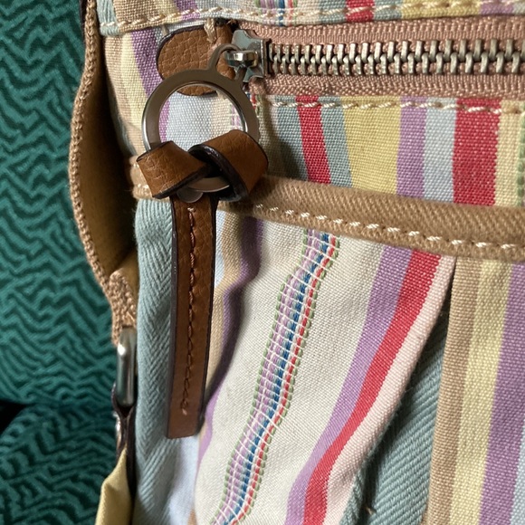 Fossil Canvas Striped Bag - Picture 7 of 8